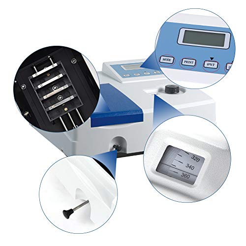 Wellish UV Spectrophotometer 721 Digital Display Visible Spectrophotometer Wavelength Range 340-1000nm Lab Spectrophotometer - Thumbnail 3
