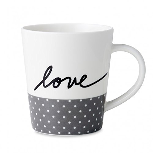 Grey Dots Love Mug by Ellen Degeneres