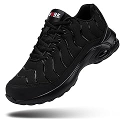 DYKHMILY Steel Toe Sneakers for Men Wide Air
