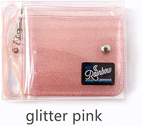 pink transparent purse