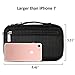 Solofish Small Makeup Brush Bag, Travel Cosmetic Bag for Women Makeup Bag with Brush Compartment Belt Strap Holder Removable Net Pocket for Travel Home Gift (Black)