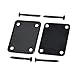 YMC 1 Set Electric Guitar Neck Plate with Screws for Strat Tele Guitar Precision,Jazz Bass Replacement, Black