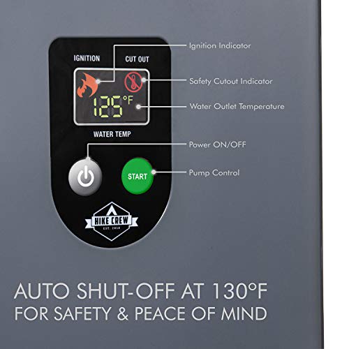 Hike Crew Portable Propane Water Heater & Shower Pump Compact Outdoor