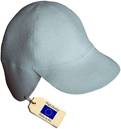 Allforsauna Sauna Hat Russian Banya Cap 100% Wool Felt Modern Lightweight Head Protection for Men and Women | Baseball White