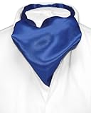 Biagio ASCOT Solid ROYAL BLUE Color Cravat Men's Neck Tie