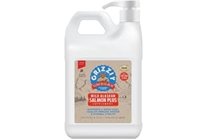 GrizzIy Wild Salmon Oil, 64-Ounce