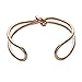 SENFAI Simple Knot Cuff Bangle Bracelet,Bangle Lady Girl Party Prom Ornament Gift (Rose Gold)