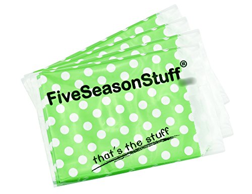 FiveSeasonStuff Greaseproof Paper Bags for Food Candy Goodies Gift Party Wedding Favors Birthday Baby Shower Buffets Picnics BBQ Arts & Crafts DIY Retail (5.12''x 7'') — PACK 100 (Green, Polka Dots) - Thumbnail 5