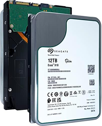Amazon.com: Seagate (Recertified) Exos X18 16TB Enterprise HDD