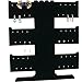 FindingKing 24 Pair Earring Necklace Bracelet T-Bar Black Cardboard Display