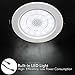 Pyle 4″ Pair of Bluetooth Flush Mount In-wall In-ceiling 2-Way Home Speaker System Built-in LED Lights Aluminum Housing Spring Clips Polypropylene Cone & Tweeter 2 Ch Amplifier 160 Watts (PDICBTL4)thumb 2