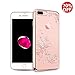iphone 7 Plus Case for Girls, AmyHomie iphone 7 Plus Clear Case with Swarovski Element Crystals, Protective Case for iphone 7 Plus