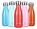 anature Stainless Steel Water Bottle,Double Wall Vacuum Insulation with Protective Silicon Pad;Perfect for Lunchbox,Backpack,Handbag;Small Size,9oz,Peach Red