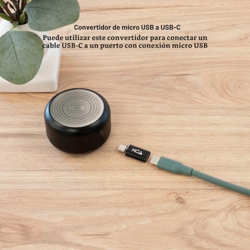 10.02.0014 - Adaptador Micro USB para USB-C, Micro B/M- USB-C/H, Preto
