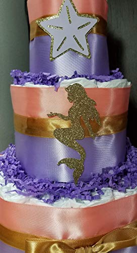 little mermaid diaper cake