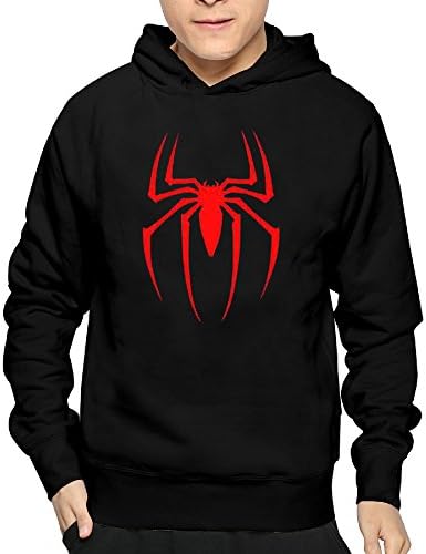 Mens' Spiderman Grid Logo Cool Hoodies Cotton
