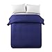 HollyHOME Luxury Checkered Super Soft Solid Single Pinsonic Quilted Bed Quilt Bedspread Bed Cover, Blue, Twin