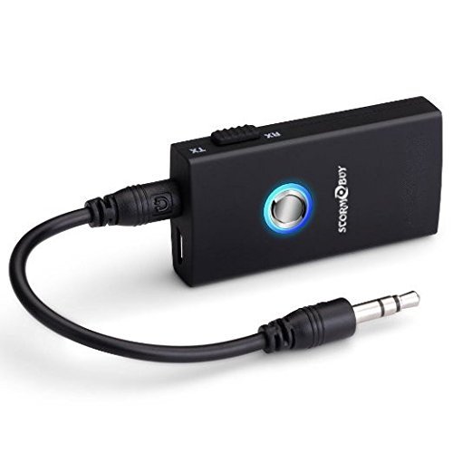 [Storm Buy] (Latest Version) Wireless Bluetooth Transmitter and Receiver, 2-In-1 Wireless Bluetooth Stereo Audio Music Streaming Switchable Transmitter and Receiver with Two-way Technology for Tv, Desktop, Laptop, Tablet, Mp3/mp4 Player, Cd and DVD Player