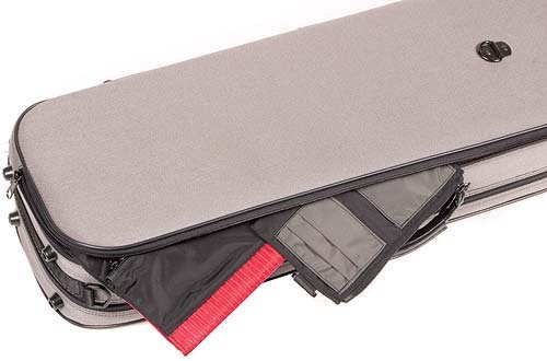 Bam Stylus 5001S 4/4 Violin Case with Grey Exterior and Silver Interior