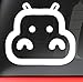Milk Mug Designs Hippo Decal Sticker - White 5