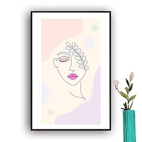 Framed Canvas Wall Art Picasso Poster Print of Woman Canvas Prints Home Artwork Decoration for Living Room,Bedroom - 16x24 inches