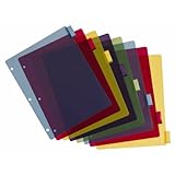 Cardinal 84019 Poly Index Dividers, Letter, Multicolor, 8-Tabs per Set (Pack of 4 Sets)