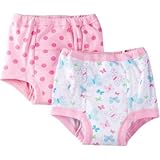 Gerber Baby and Toddler Girls 100% Cotton Training Pants Butterfly Pink 4-Pack (3T)