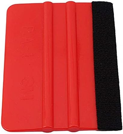 SAYLAVE Car Film Wrapping Tools Plastic Felt Edge Squeegee Car Styling Stickers Accessories Red
