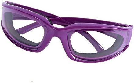 Happy Hours - Kitchen Tools Premium Tear Free Onion Goggles Slicing Cutting Chopping Mincing Eye Protect Onion Glasses (Purple)