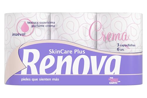 Skin Care Plus Papel Higiénico Decorado Perfumado, 6 Unidades (Paquete de 1)