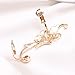 Kingfansion Splendid Cute Crystal Butterflyes Wings Ear Clip Clamp Earring Fashion Jewelry for Women(only 1pc) (White)