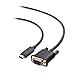 Cable Matters USB C to VGA Cable (USB-C to VGA Cable) 6 Feet - Thunderbolt 3 Port Compatible for MacBook Pro, Dell XPS 13, 15, HP Spectre x360, Surface Book 2, Lenovo Yoga 910 and More primary