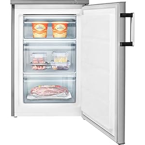 Hisense-FV105D4BC21-82-Litre-Freestanding-Under-Counter-Freezer-A-Energy-Rating-56cm-Wide-Stainless-Steel Hisense FV105D4BC21 82 Litres Freestanding Freezer, 56 × 84.5 × 57.5 cm (W×H×D), Stainless steel, Grey