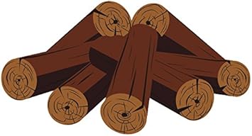 amazon com divine designs campfire wood pile cartoon vinyl decal sticker 4 wide 4 automotive divine designs campfire wood pile cartoon vinyl decal sticker 4 wide 4