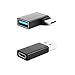 [2Pack] Right Angle Degree 3.1 USB C Male to USB A Female OTG, USB3.0 A Male to Type-C Female Data & Charging Adapter Compatible with MacBook,Android,Nintendo Switch,Thunderbolt3 and More