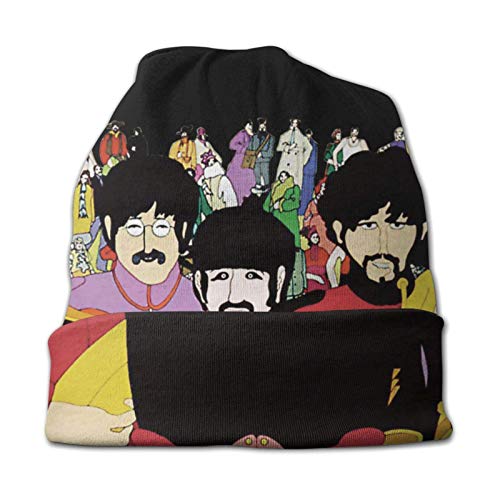 huatongxin Adultes Bonnet en Tricot, Bonnet Beatle Skull Stretch Winter Warm Caps Noir - Les Beatles, Paul McCartney, John Lennon, RIngo Starr, George Harrison huatongxin Adultes Bonnet en Tricot, Bonnet Beatle Skull Stretch Winter Warm Caps Noir – Image 4