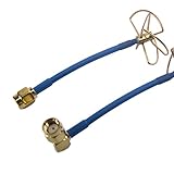 Fontic FPV 5.8Ghz Circular Polarized Clover Leaf Antenna High Gain Aerial Set w/RP-SMA Plug