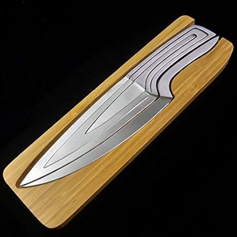 Buy Deglon Meeting 4pc Set 5cr17mov Stainless Steel Deglon Meeting Knife Unique Design With Wooden Base Online At Low Prices In India Amazon In