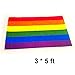 KUNGIX Gay Pride Flag, 2 Pack 3'x5' LGBT Equality Pride Flag, Gay Lesbian Peace Flag