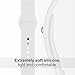 UMTELE Soft Silicone Replacement Strap with Rose Gold Frame Compatible for Fitbit Blaze Smart Fitness Watch, Small, White