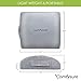 ComfySure Memory Foam Back Cushion - Lumbar Support Backrest Pillow with Dual Adjustable Straps - Soft and Comfortable - Relieves Lower Back Pain and Pressure