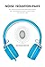 rockpapa 950 Wired Headphones for Kids Girls Boys for School Classroom with Microphone, On-Ear Foldable Corded Headphones with Jack 3.5mm for Laptop Computer Tablet Chromebooks White Blue