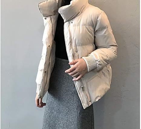 Amazon Co Jp 長い袖 冬厚く暖かいスタンドカラーの女性パーカーカジュアルパッド入りの綿の女性のジャケットコートルースレディースダウン ジャケット 厚い Color Beige Size Xl ホーム キッチン