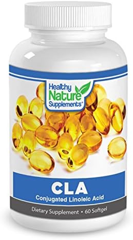 CLA Conjugated Linoleic Acid 1000 Mg 60 Softgel Capsules High Potency Safflower Oil Best Weight Loss &amp; Fat Burner Supplement