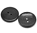 HOUSWEETY 30PCs Black 2 Holes Round Wood Sewing Buttons 30mm(1 1/8