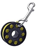 Finger Reel with Brass Clip Wreck Scuba Diving Tech Spool 3 Sizes, Medium 100 FT