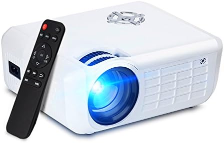 Fuleadture Portable LED Projector, 1080P HD Multimedia Home Theater Video LCD Projector Supporting HDMI, USB, SD Card, AV for Home Cinema, TV, Laptops, Games with HDMI Cable