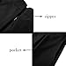 Yige Women's High Waisted A line Skirt Skater Pleated Full Midi Skirt Black US16