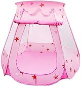 Tech Traders Princess Pop Up Playhouse Pink 47x35 Inch Foldable Tent view 2