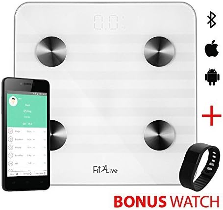 Fit2Live Precision XL Digital Bathroom Scale YES I CAN! Motivation Series w/ Extra Wide 440lb Step-On Platform